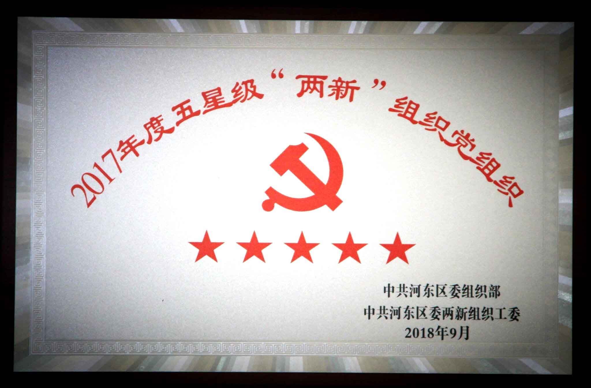 企业党建再获殊荣，成功晋升“五星级”党组织